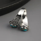 Vintage Turquoise Cross Band Ring