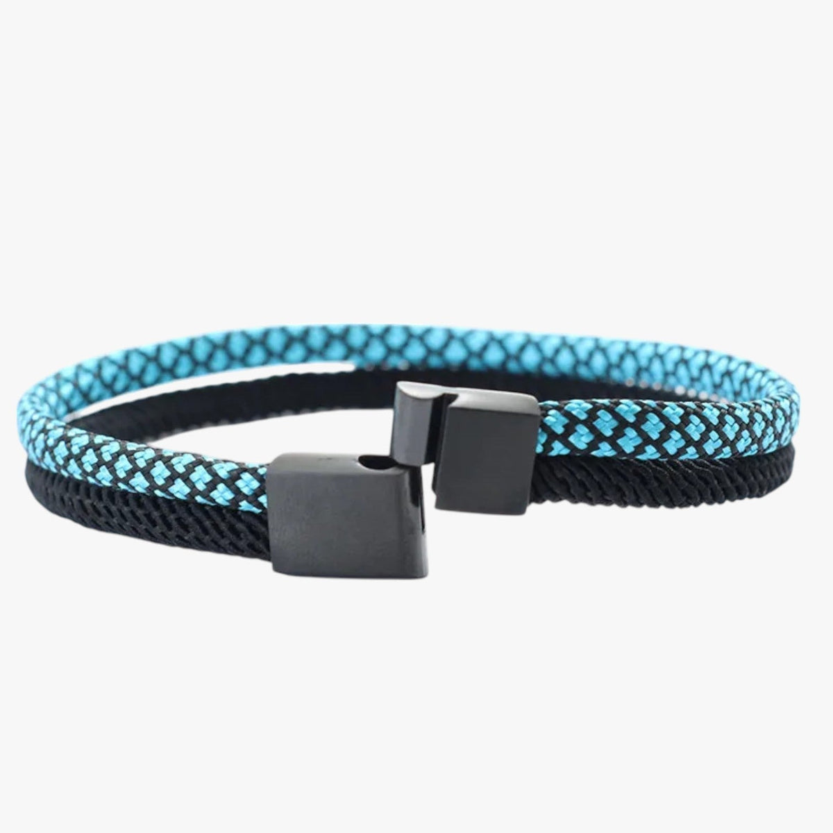 Tweekleurige paracord-armband met magneetsluiting