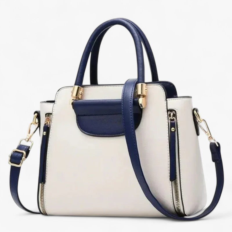 Chic Contrast-Colour Professional Work Handbag