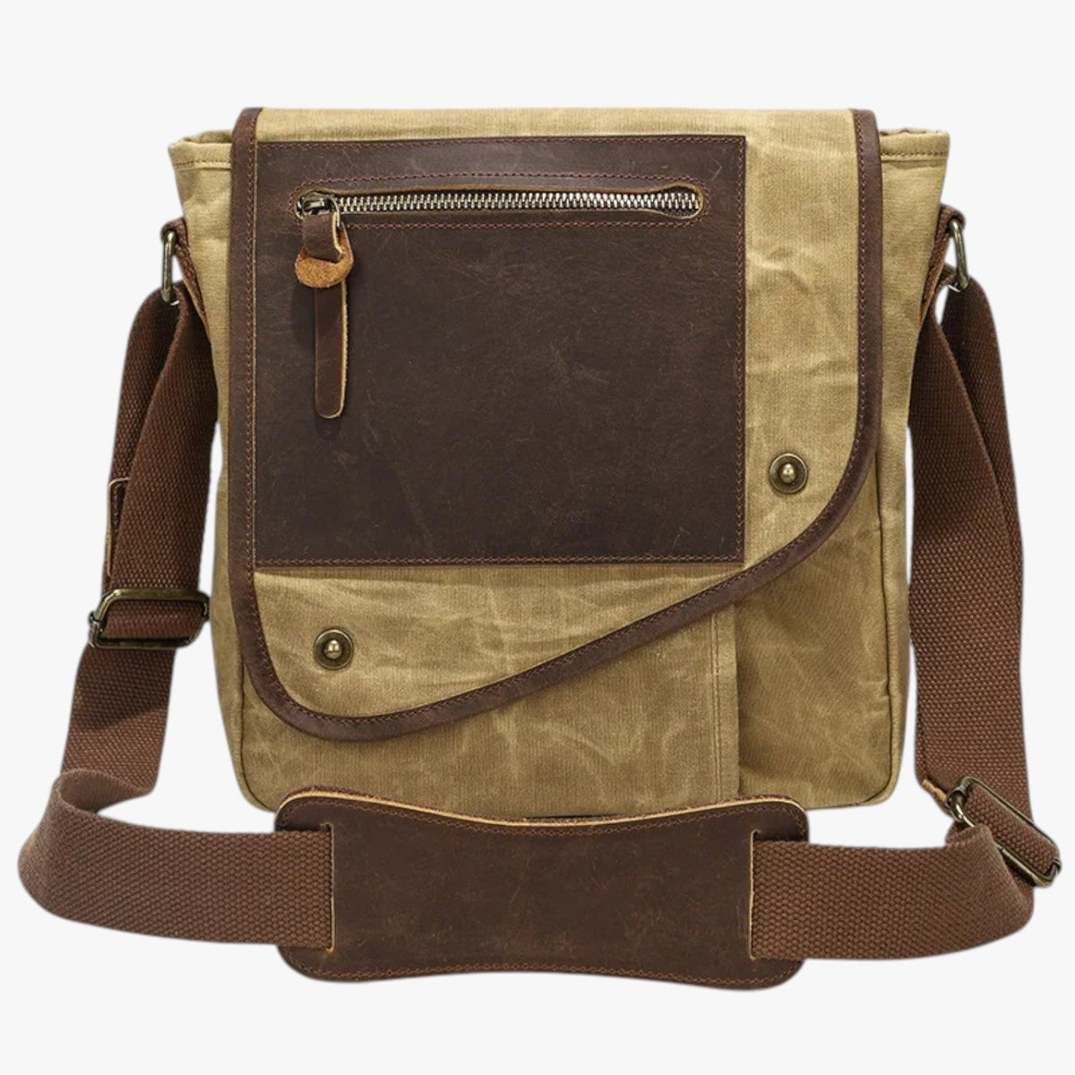 Vintage Waxed Canvas Anti-Theft Travel Shoulder Bag