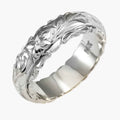 Braided Texture Band Ring with Smooth Polished Finish
