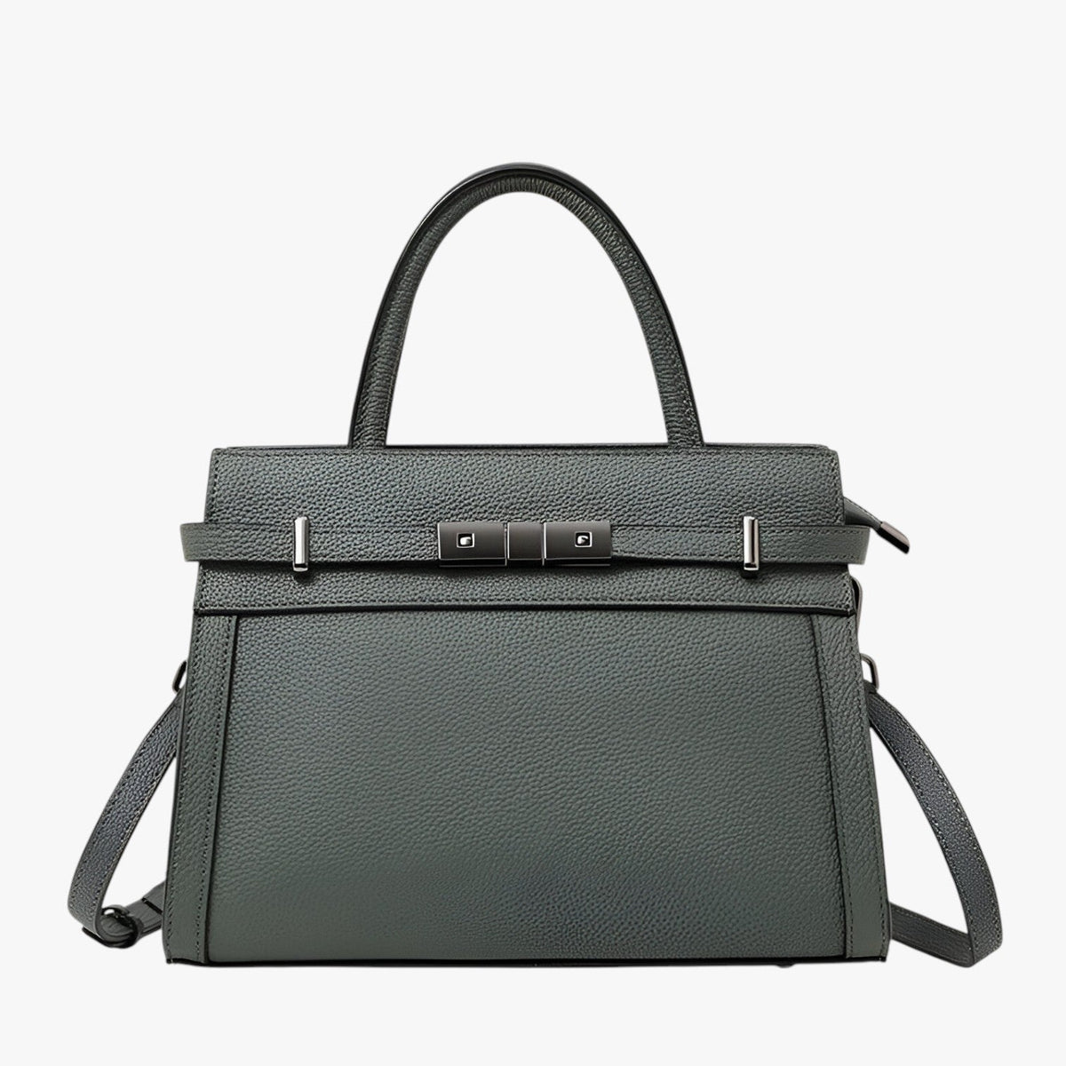 Genuine Cowhide Leather Slim Everyday Handbag