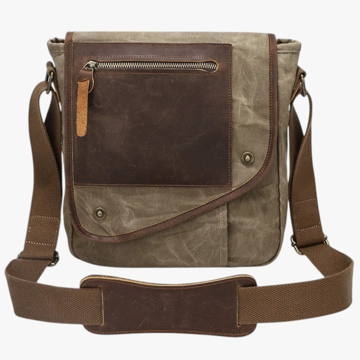 Vintage Waxed Canvas Anti-Theft Travel Shoulder Bag
