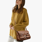 Retro-Style Soft PU Leather Lightweight Handbag