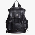 Water-Repellent Leather Travel Bag with 15-Inch Laptop Space