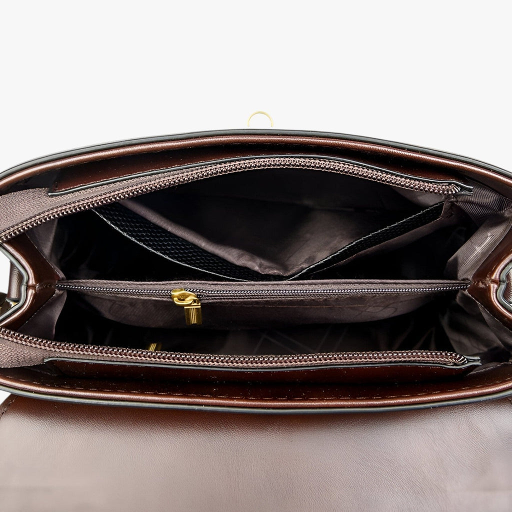 Smooth Leather Convertible Shoulder and Crossbody Bag
