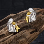 Hug Earrings in Three Metal Tones