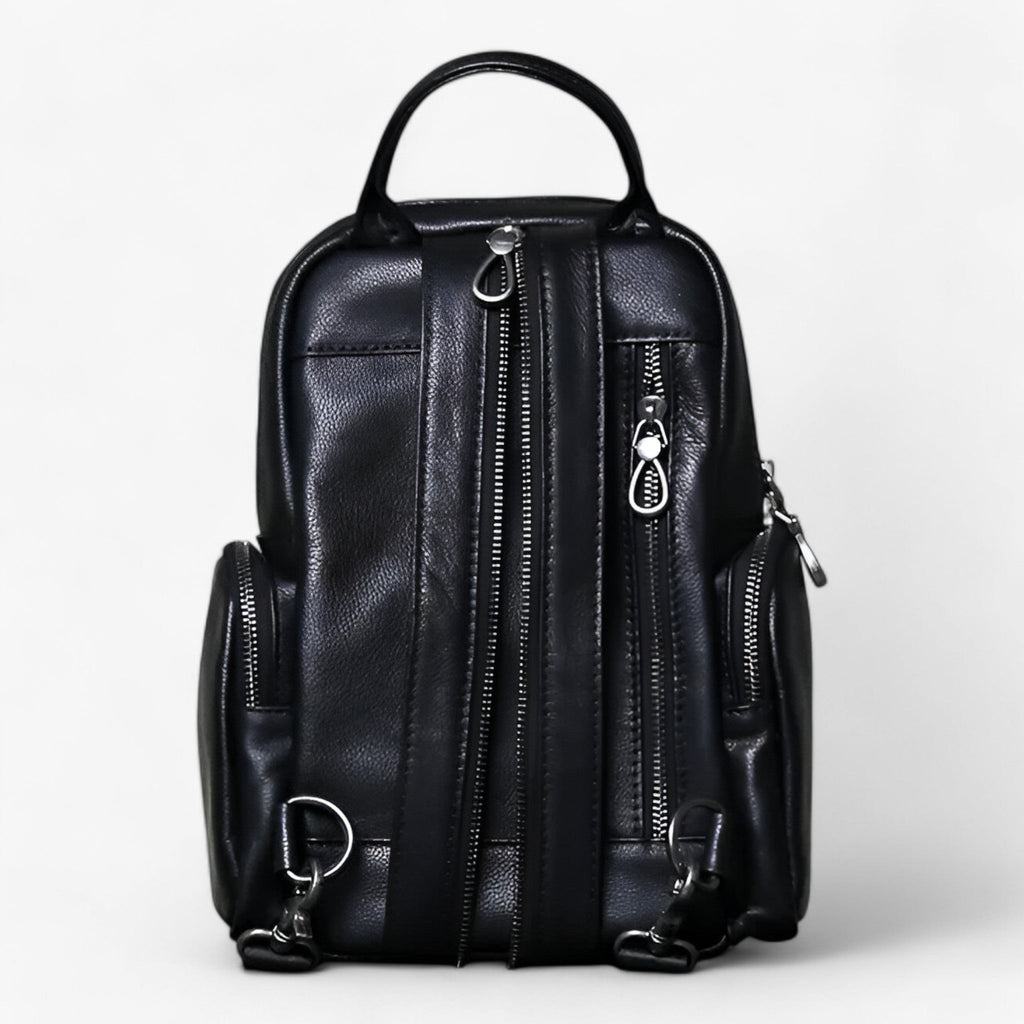 Men's Two-in-One Leather Chest Bag and Backpack