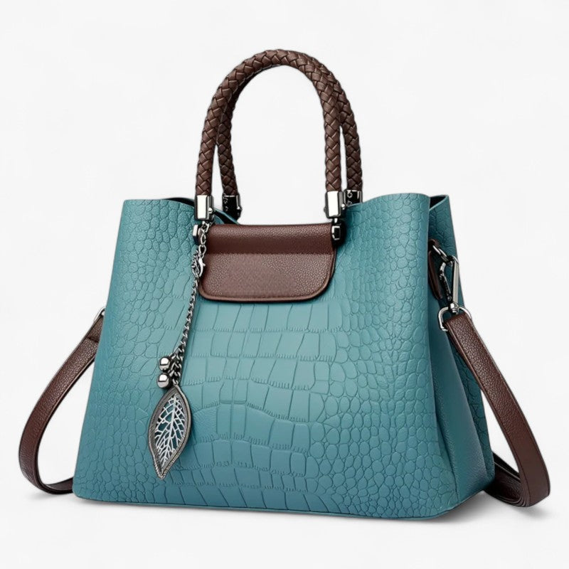 Soft Flexible Leather Two-Way Shoulder and Crossbody Bag