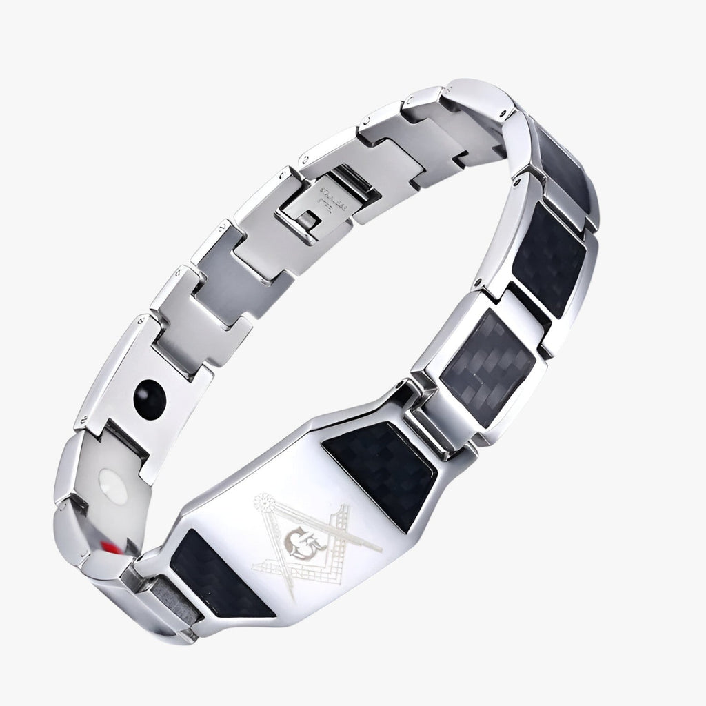 Armband met magneetsluiting en gepolijste schakels