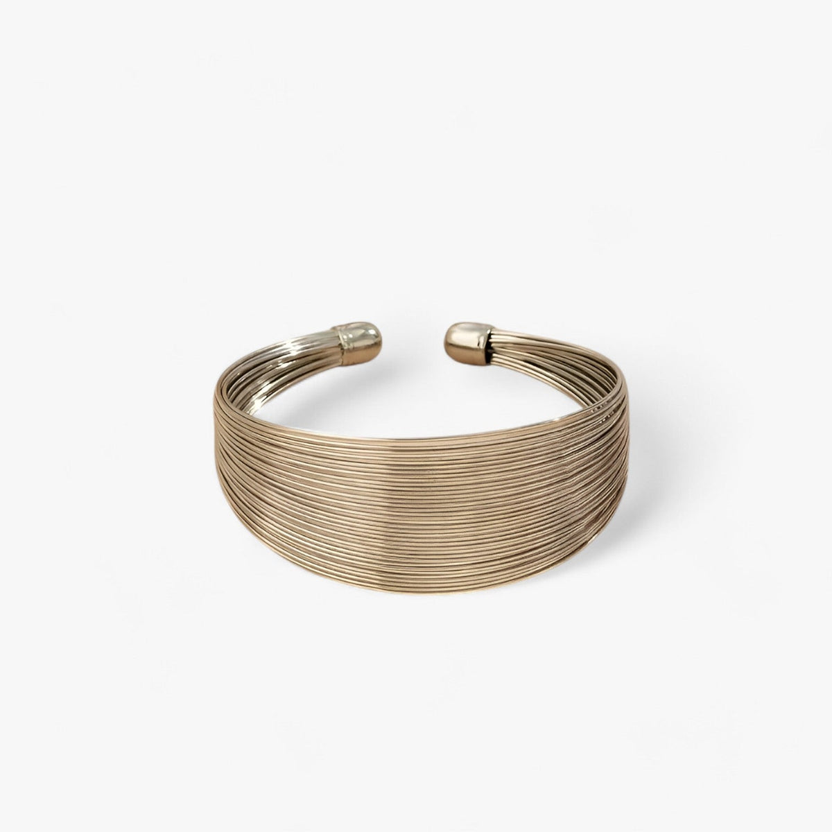 Gelaagde bangle in vintage goudkleur