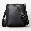 Soft Durable Black Leather Everyday Shoulder Bag