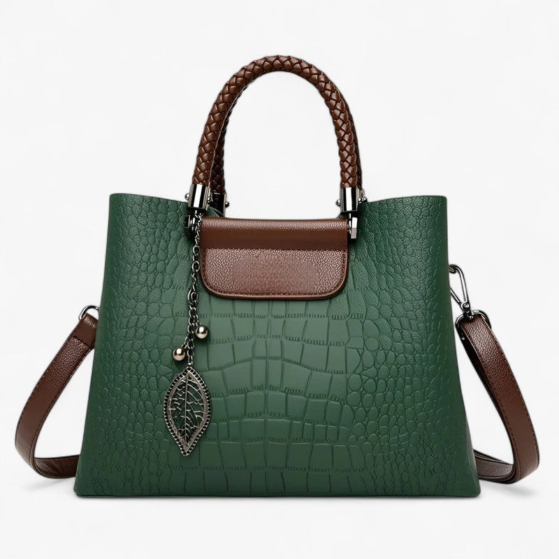 Soft Flexible Leather Two-Way Shoulder and Crossbody Bag