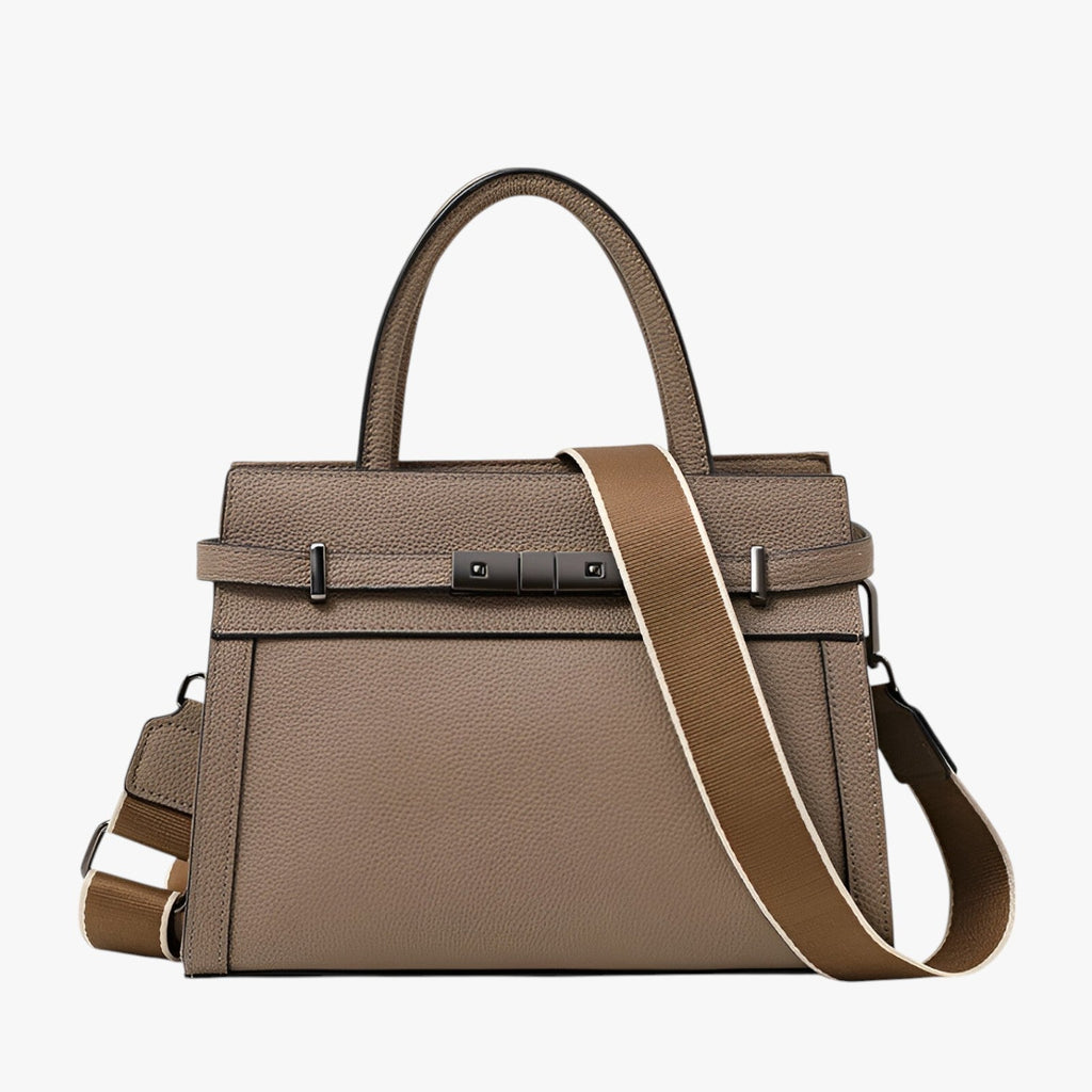 Genuine Cowhide Leather Slim Everyday Handbag