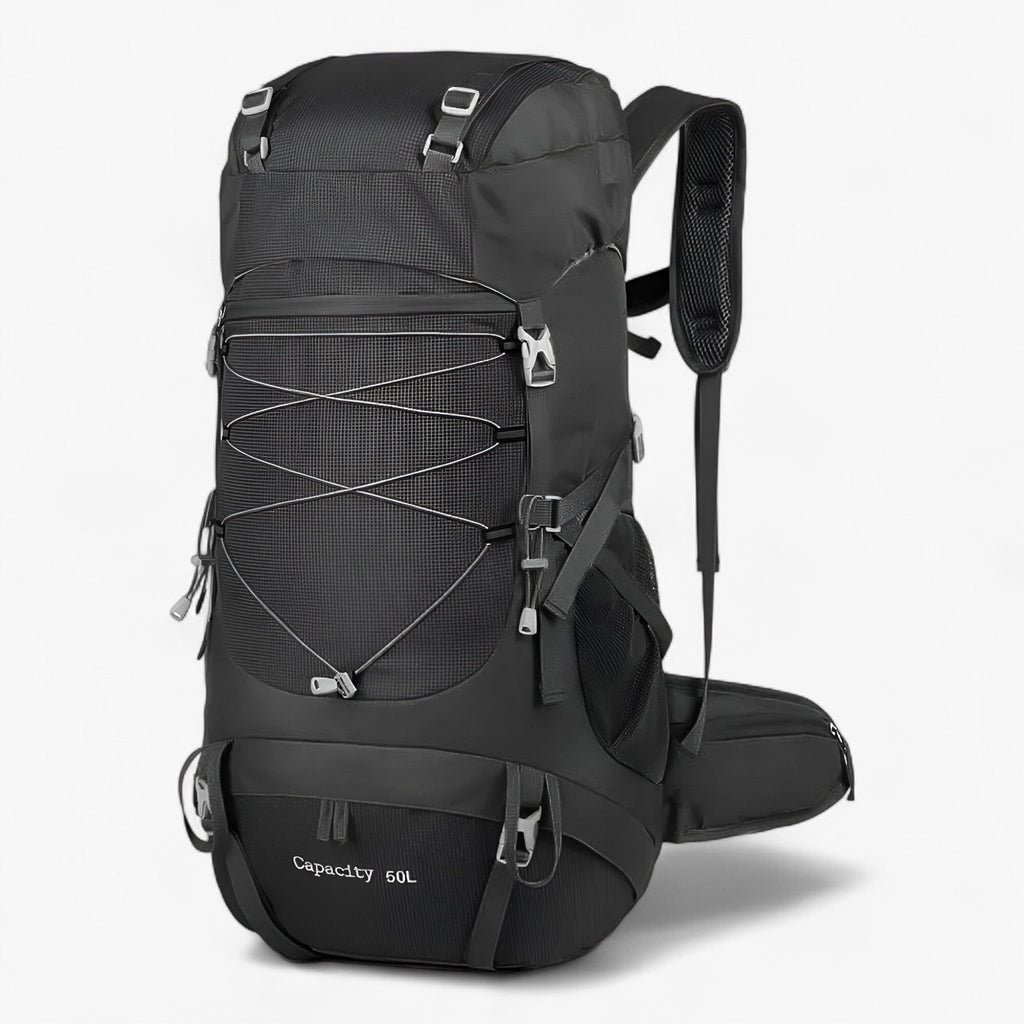 50L Waterproof Nylon Hiking Backpack with Rain Cover