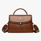 Smooth Leather Convertible Shoulder and Crossbody Bag