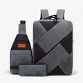 Three-Piece Backpack Set with Matching Clutch and Pencil Case