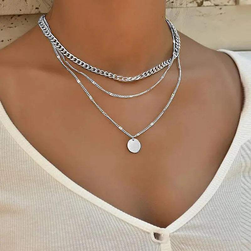 Collar Necklace in Two Tones