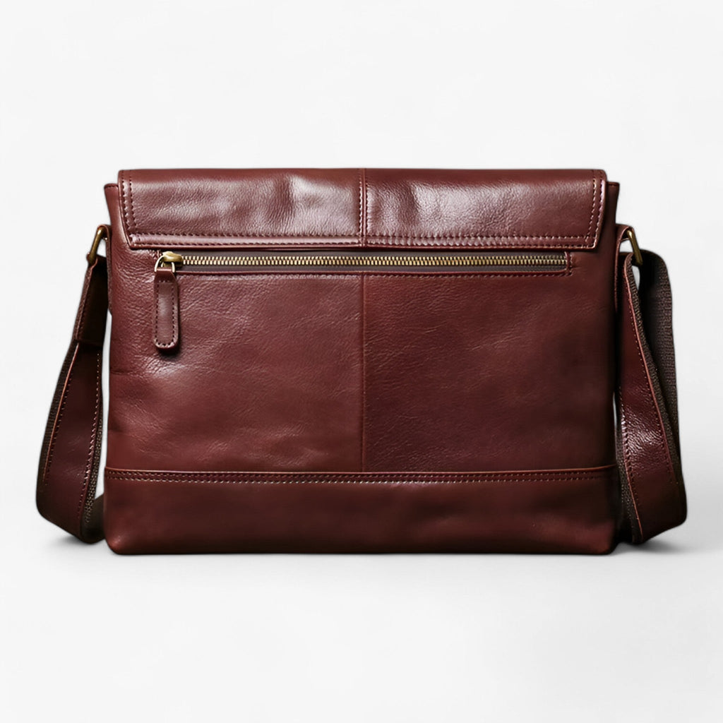 Timeless Durable Leather Messenger Shoulder Bag
