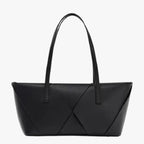 Structured Smooth Leather Minimalist Crossbody Bag