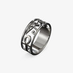 Ankh-ring in goudkleurig roestvrij staal