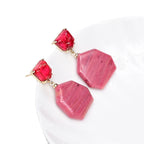 Oorhangers met rhodochrosiet