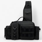 Two-Compartment Nylon Fishing Backpack with Rod Holder