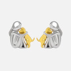 Hug Earrings in Three Metal Finishes