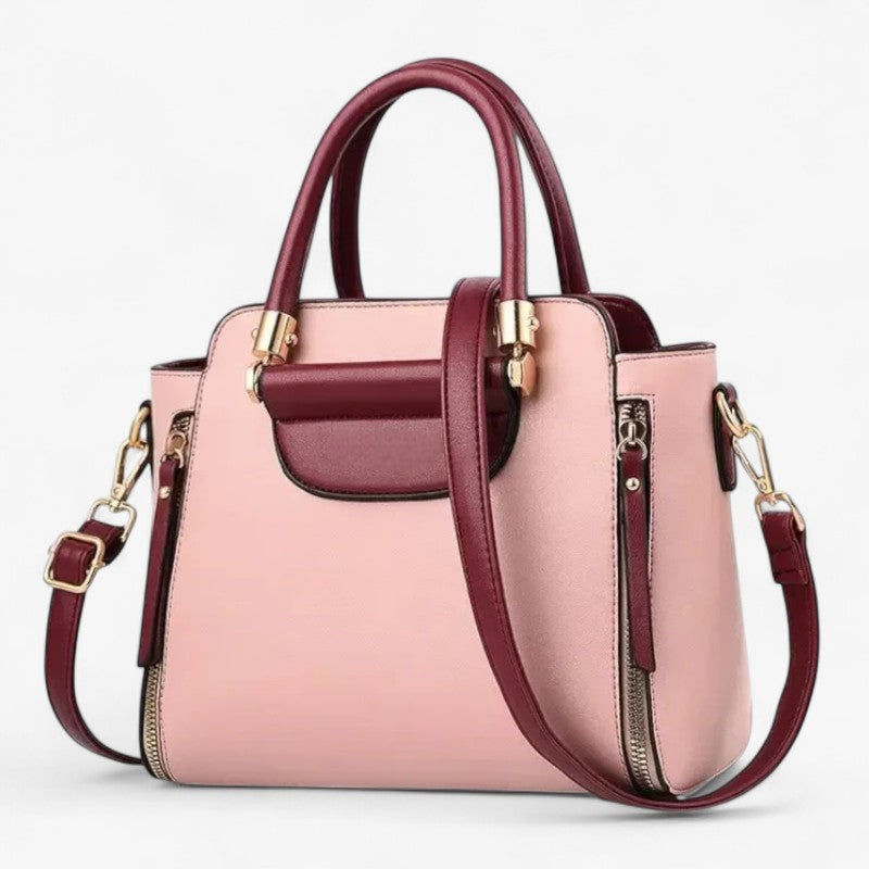 Chic Contrast-Colour Professional Work Handbag