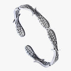 Sterling Silver Bracelet with Gold-Tone Feather Charm