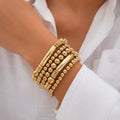 Five-Piece Beaded Bracelet Stack Set