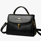 Smooth Leather Convertible Shoulder and Crossbody Bag