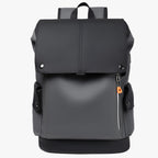 Waterproof PU Leather Laptop Backpack with USB Charger Port