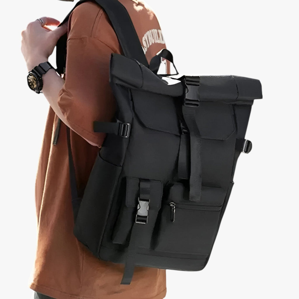 Waterproof Roll-Top Backpack for Active Outdoor Trips
