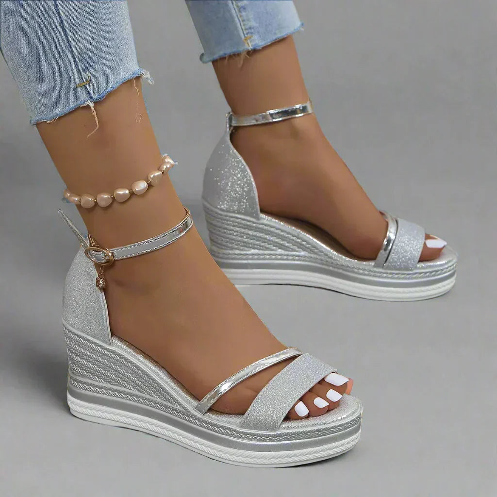Wedge Ankle Strap Sandals