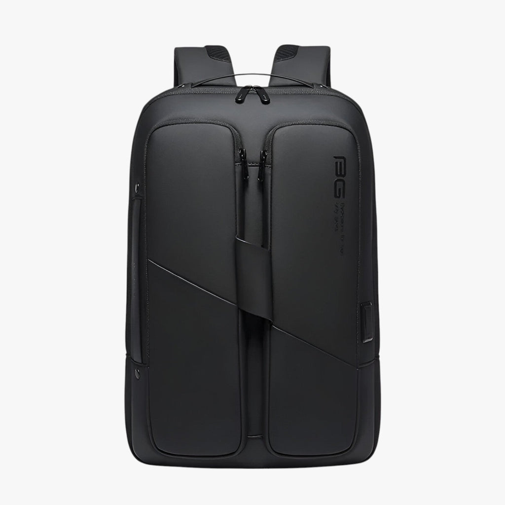 Anti-Theft Waterproof Black Laptop Backpack with USB Port