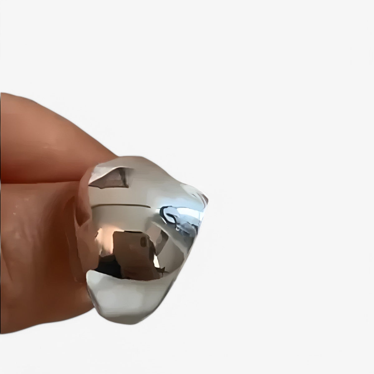 Adjustable Silver-Tone Ring with Open Band