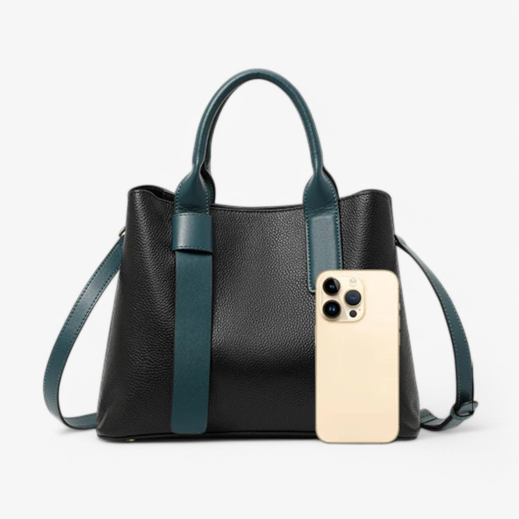 Soft Premium Calfskin Leather Black Shoulder Bag