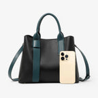 Soft Premium Calfskin Leather Black Shoulder Bag