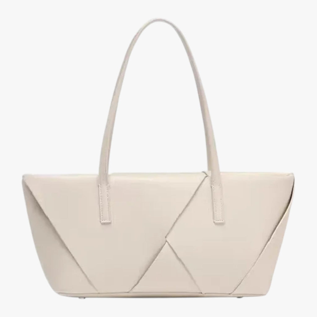 Structured Smooth Leather Minimalist Crossbody Bag