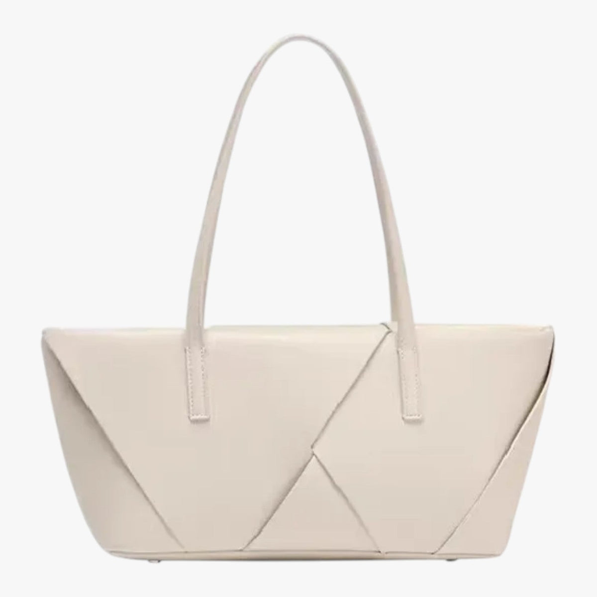 Structured Smooth Leather Minimalist Crossbody Bag