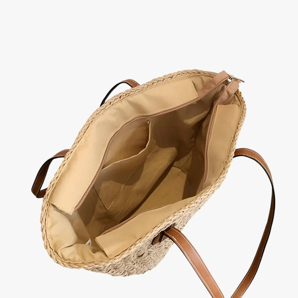 Women's Lightweight Woven Straw Summer Shoulder Bag