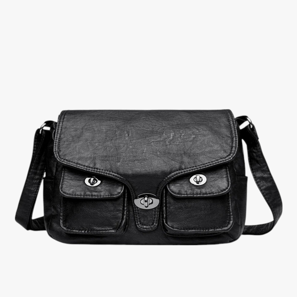 Retro-Style Soft PU Leather Lightweight Handbag