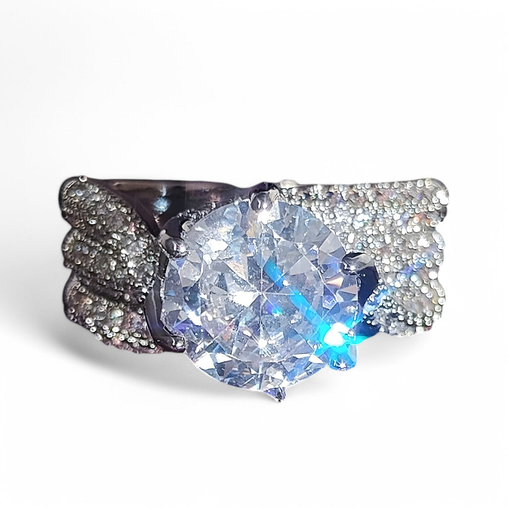 Cubic Zirconia Ring with 10mm Stone