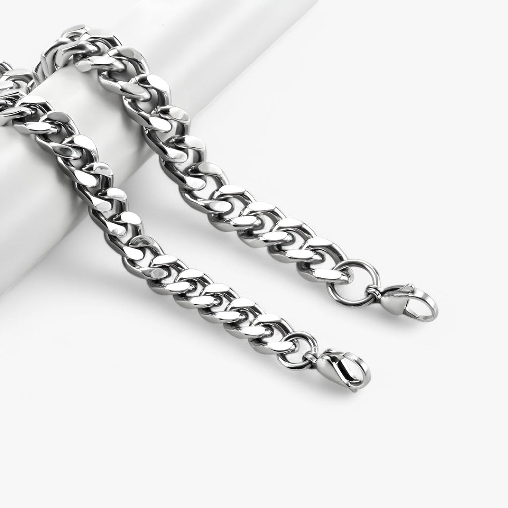 Cuban Link Chain Necklace, 12mm Wide, 70cm