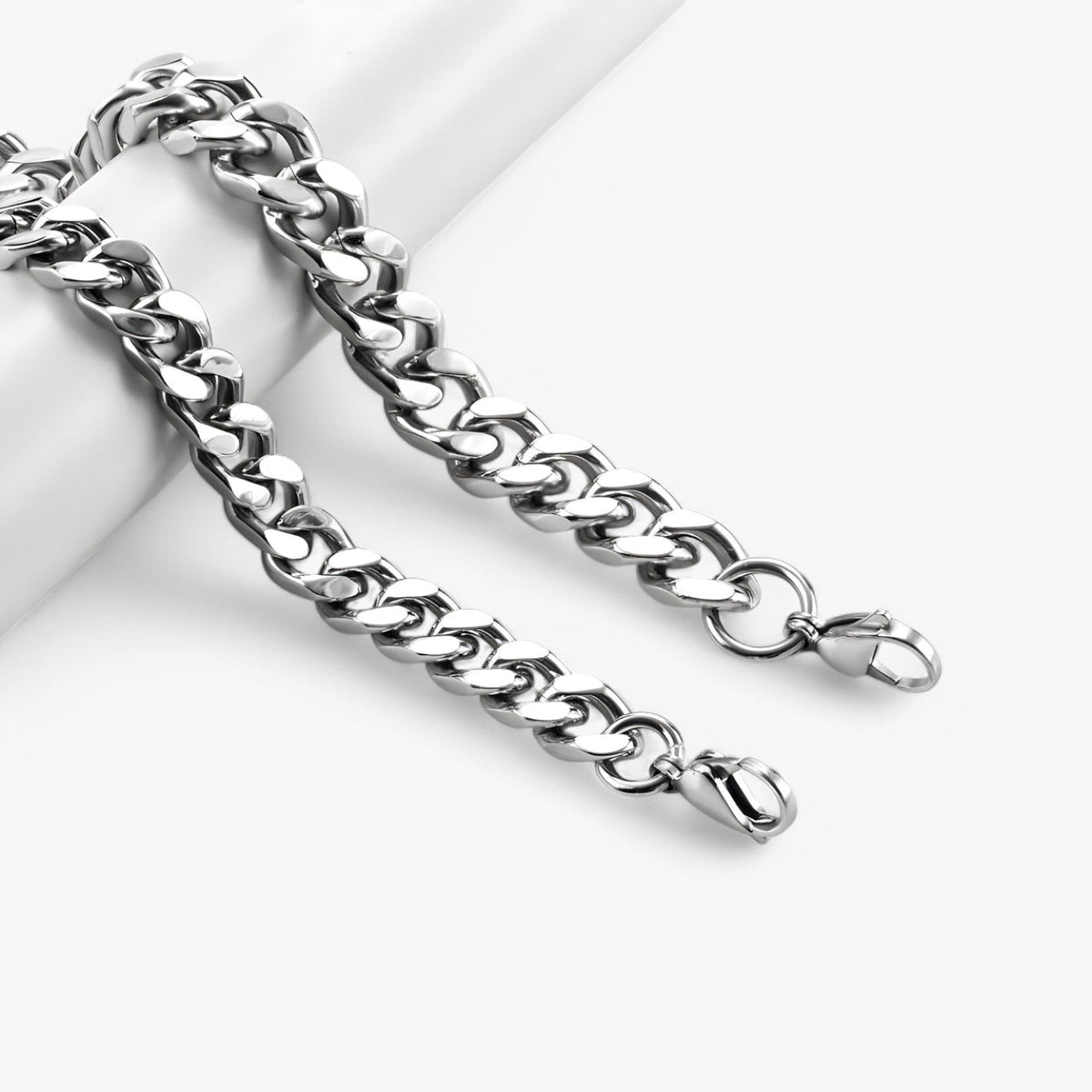 Cuban Link Chain Necklace, 12mm Wide, 70cm