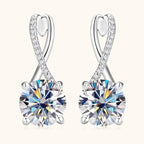 Crystal Drop Huggie Earrings