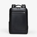 Genuine Leather Commuter Backpack with USB Charging Port