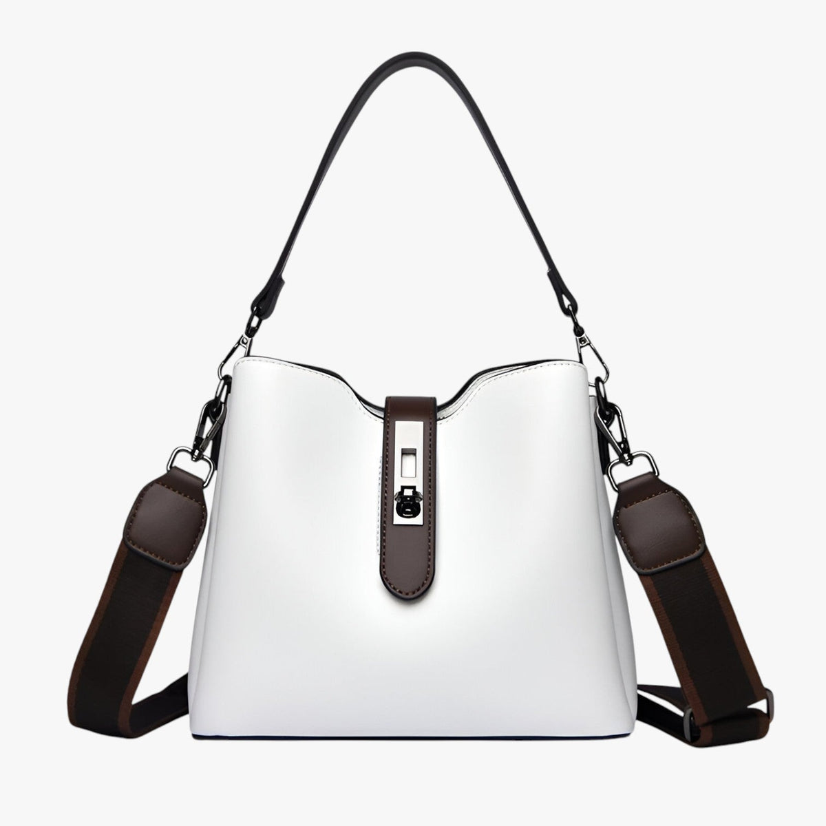 Soft PU Leather Clean-Lined Everyday Shoulder Bag