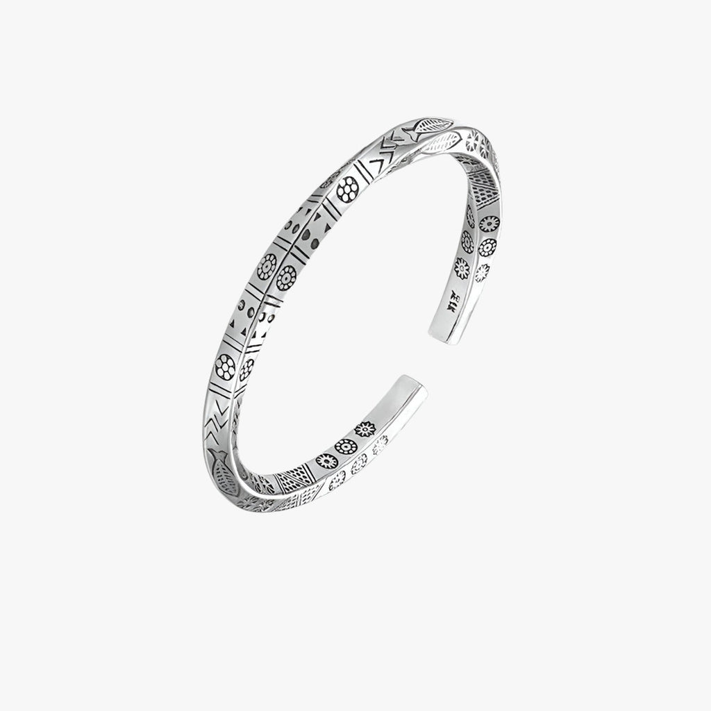 Armband van 925 zilver met möbiusdraai